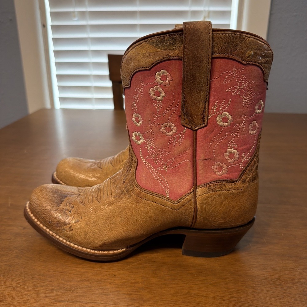 Dan Post Prairie Quinn Cowboy Boots Embroidered Women's Size 7 M